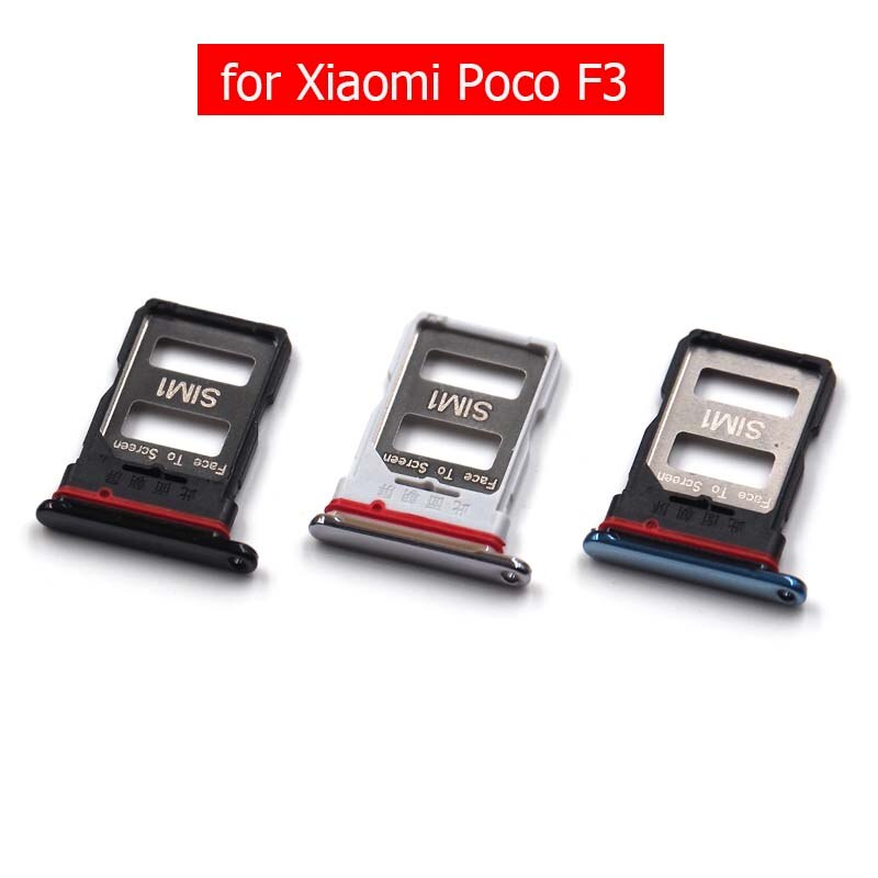 for Xiaomi POCO F3 Card Tray Holder SIM Micro SD Card Slot Adapter Holder Repair Spare
